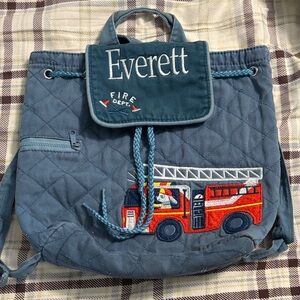 “Everett” Toddler Fire Truck Backpack